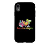 Custodia per iPhone XR Peace Love Margarita Happy Cinco De Mayo Bevanda messicana
