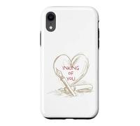 Custodia per iPhone XR Penna stilografica Pun Inking of You Calligrafia