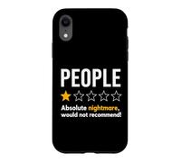 Custodia per iPhone XR People One Star Rating Absolute Nightmare Graphic T-Shirt