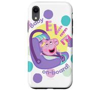 Custodia per iPhone XR Peppa Pig Baby Evie On Board