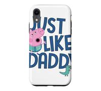 Custodia per iPhone XR Peppa Pig Just Like Daddy Festa del papà