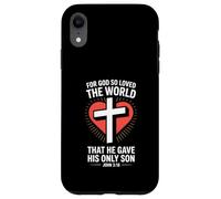 Custodia per iPhone XR Per Dio così amato il mondo Giovanni 3:16 Scrittura