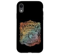 Custodia per iPhone XR Percussioni Steampunk vintage del batterista distruggendo il silenzio