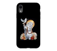 Custodia per iPhone XR Persian Cat Coquette Cristiano Cuore Crocifisso Colomba