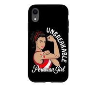 Custodia per iPhone XR Peruvian Girl Tee Heritage Perù Latina Donne Forti