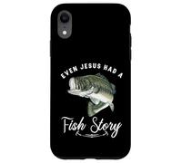 Custodia per iPhone XR Pesca Anche Gesù Aveva Pesce Storia Divertente Bass Papà Christian
