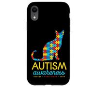 Custodia per iPhone XR Pet Cat Autism Puzzle Awareness