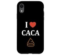 Custodia per iPhone XR Péteur prout j'aime le caca Humour i love caca
