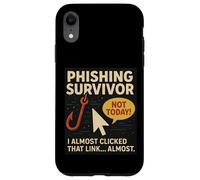 Custodia per iPhone XR Phishing Survivor Tee Divertente Cyber Security Awareness Gee