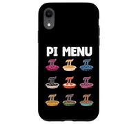Custodia per iPhone XR Pi Menu Pi Simbolo Torta Menu Pi Sapori Torta Sapore Matematica Pi Giorno