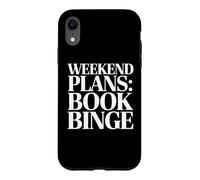 Custodia per iPhone XR Piani del fine settimana Libro Lettura abbuffata Bibliofilo amante della storia