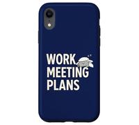 Custodia per iPhone XR Piani di riunione di lavoro Umorismo dell'ufficio delle pecore assonnate