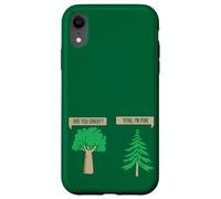 Custodia per iPhone XR Pianta botanica da giardiniere, pino e quercia, per hobby e giardinaggio