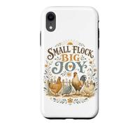 Custodia per iPhone XR Piccolo gregge Big Joy Backyard Chicken Farm Amante