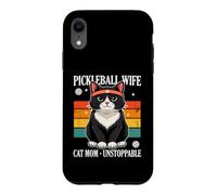 Custodia per iPhone XR Pickleball Moglie Gatto Mamma Inarrestabile Paddle Player