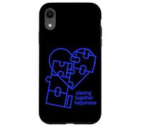 Custodia per iPhone XR Piece Together Happiness Puzzle Cuore Design