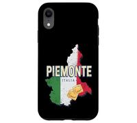Custodia per iPhone XR Piemonte Italia Retro Regione Mappa Vintage Pasta Souvenir