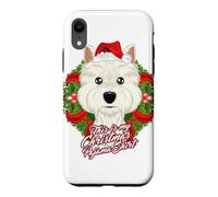 Custodia per iPhone XR Pigiama con scritta "This Is My Christmas", West Highland Terrier