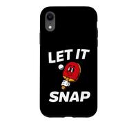 Custodia per iPhone XR Ping Pong Table Tennis Let It Snap Retro Paddle