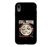 Custodia per iPhone XR Pipistrelli del cielo di Halloween di notte di