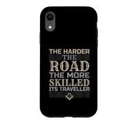 Custodia per iPhone XR Più difficile è la strada più abile è il viaggiatore Mason