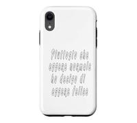 Custodia per iPhone XR Piuttosto che essere normale ho deciso di essere felice.