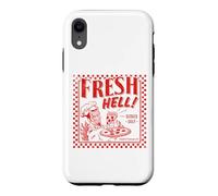 Custodia per iPhone XR Pizza Satan "Fresh Hell" Satan Occult Satanic Lucifer