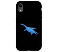 Custodia per iPhone XR Plesiosauro dinosauro subacqueo blu rettile marino