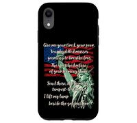Custodia per iPhone XR Poesia sulla Statua della Libertà, libertà