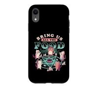 Custodia per iPhone XR Portaci tutto il cibo Cat Seance Cute Pentagram DueLy