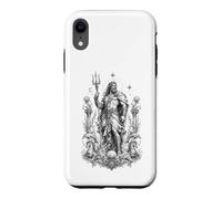 Custodia per iPhone XR Poseidone Sea Dio Onde Oceano Mitologia Greca Opera d'arte