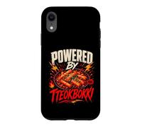 Custodia per iPhone XR Powered By Tteokbokki Funny Korean Food Saying Humor Joke G