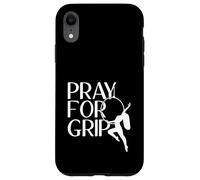 Custodia per iPhone XR Pray For Grip - Cerchio divertente per aereo, regalo per yoga aereo