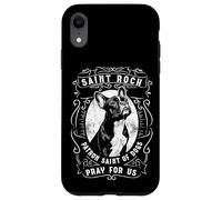 Custodia per iPhone XR Preghiera cattolica del santo patrono dei cani Bulldog francese di San Rocco