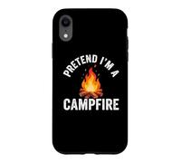 Custodia per iPhone XR Pretend I'm Campfire Camping Holiday Funny Halloween Costume