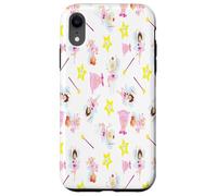 Custodia per iPhone XR Pretty Tooth Fairy - Bacchetta magica con denti bianchi, stella gialla