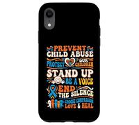 Custodia per iPhone XR Prevenire la consapevolezza degli abusi sui minori Proteggi la difesa dei nostri figli