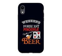Custodia per iPhone XR Previsioni del fine settimana Birra & Pinochle Poker Cool Gioco d'azzardo Hobby
