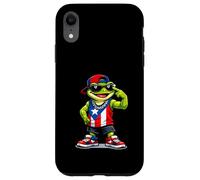 Custodia per iPhone XR Progetto grafico Ojo Watchful National Frog Puerto Rico Pride