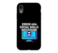 Custodia per iPhone XR Programmer Introvert Error 404 Social Skills Not Found