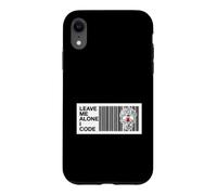 Custodia per iPhone XR Programmer Leave Me Alone I Code Circuit Skull