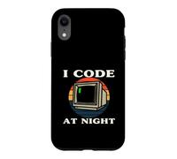 Custodia per iPhone XR Programmer Retro Computer I Code At Night