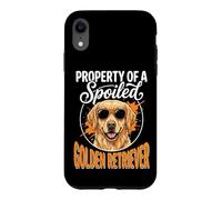 Custodia per iPhone XR Property Of A Spoiled Golden Retriever
