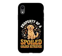 Custodia per iPhone XR Property Of A Spoiled Golden Retriever