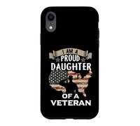 Custodia per iPhone XR Proud Daughter Veteran Noting Scares Patriotic Veterans Day