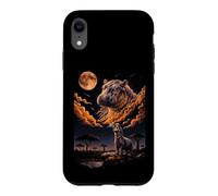 Custodia per iPhone XR Psichedelico Baby Ippopotamo Luna Sangue Safari Art