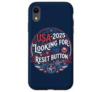 Custodia per iPhone XR Pulsante di reset USA 2025 Design American Patriot