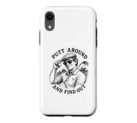 Custodia per iPhone XR Putt Around And Find Out Golf divertente da uomo