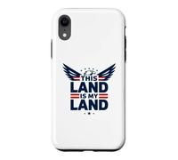 Custodia per iPhone XR Questa terra è la mia terra aquila patriottica