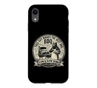 Custodia per iPhone XR Questo ragazzo fa il miglior barbecue Funny Bear Barbecue